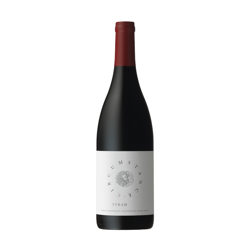 A bottle of Circumstance Syrah wine