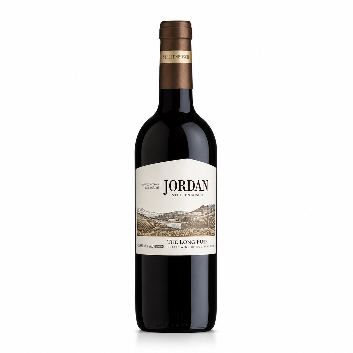 A bottle of Jordan The Long Fuse Cabernet Sauvignon