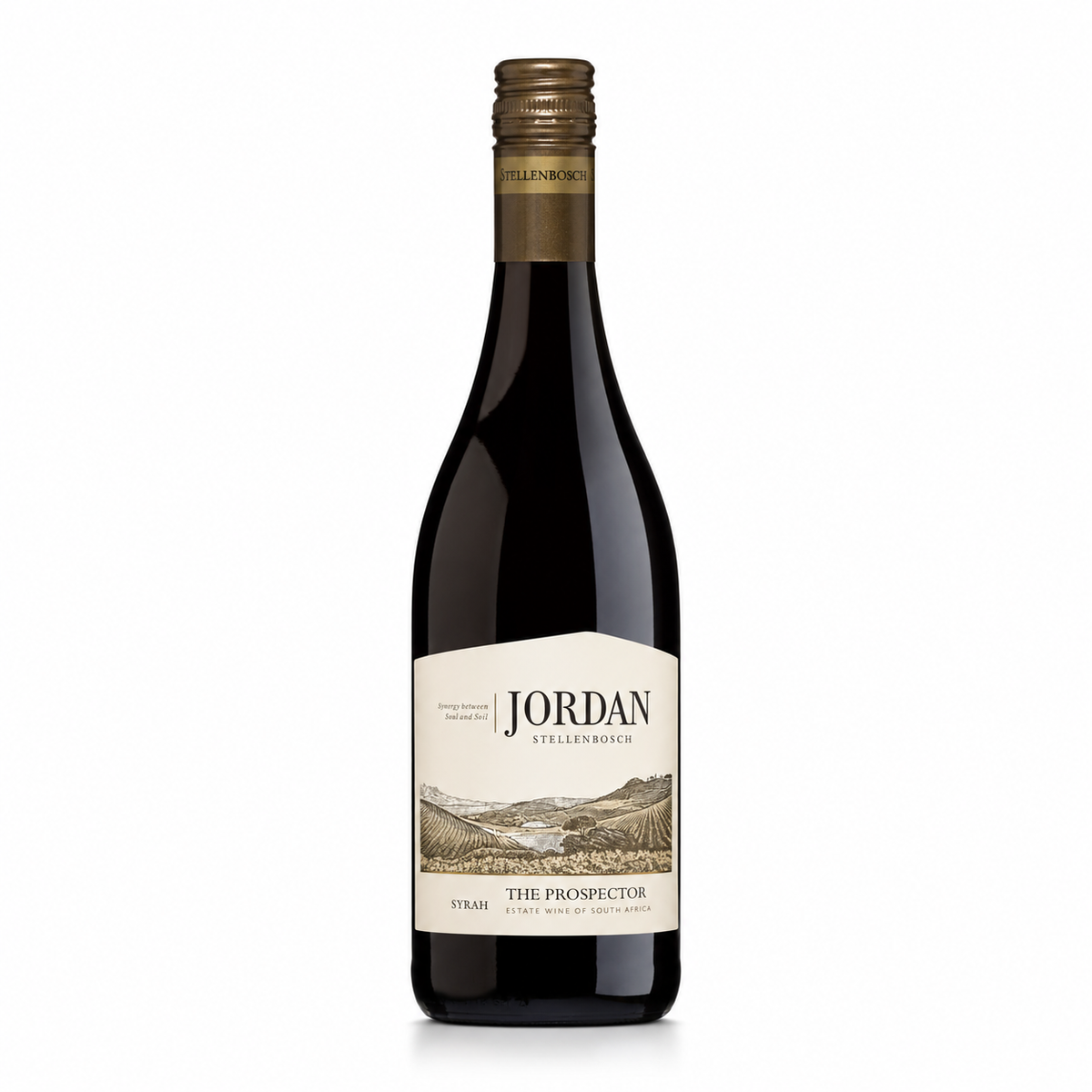 A bottle of Jordan The Prospector Syrah
