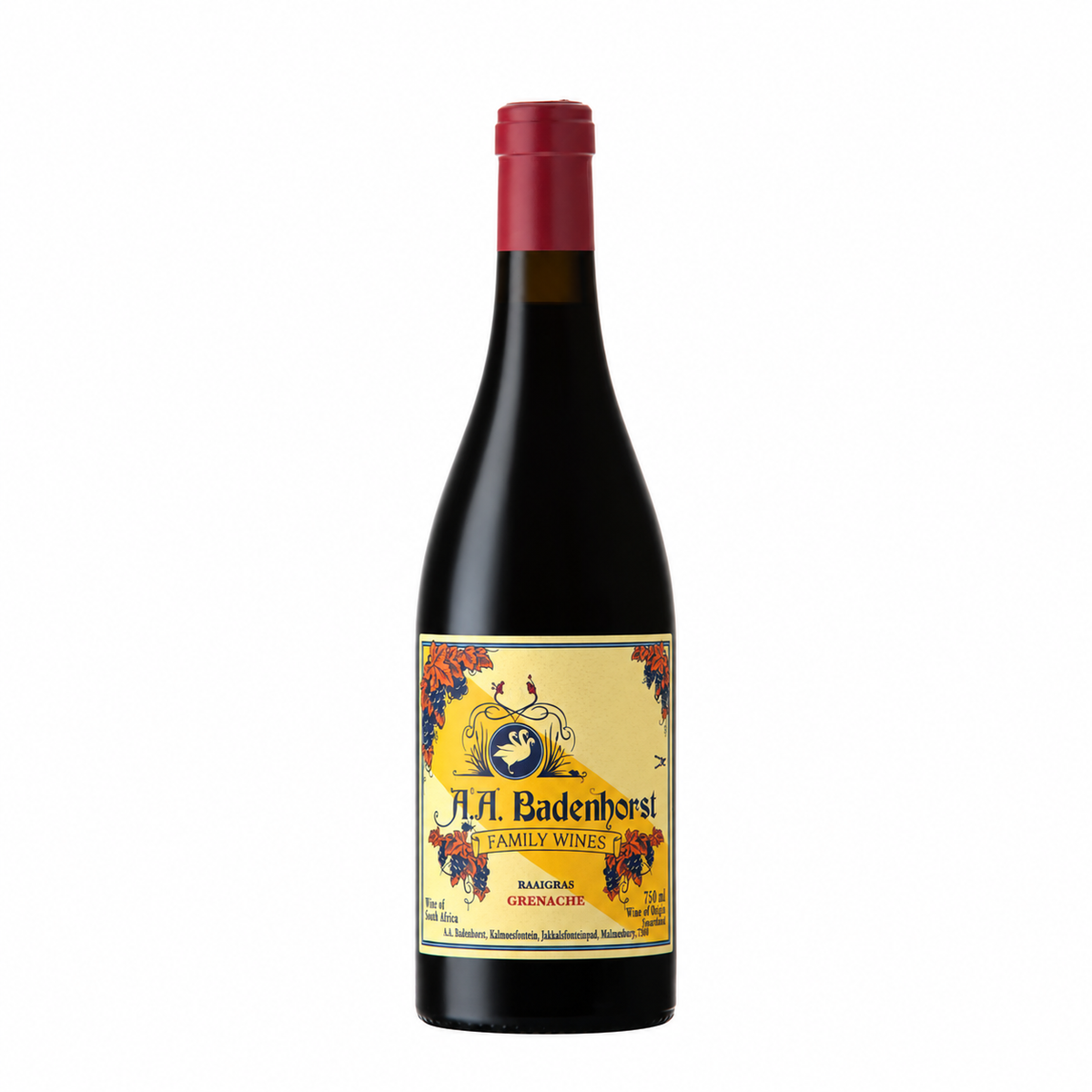 Bottle of A.A. Badenhorst Family Wines, Raaigras Grenache