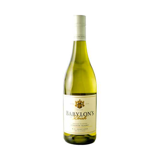 A bottle of Babylon's Peak Chenin Blanc