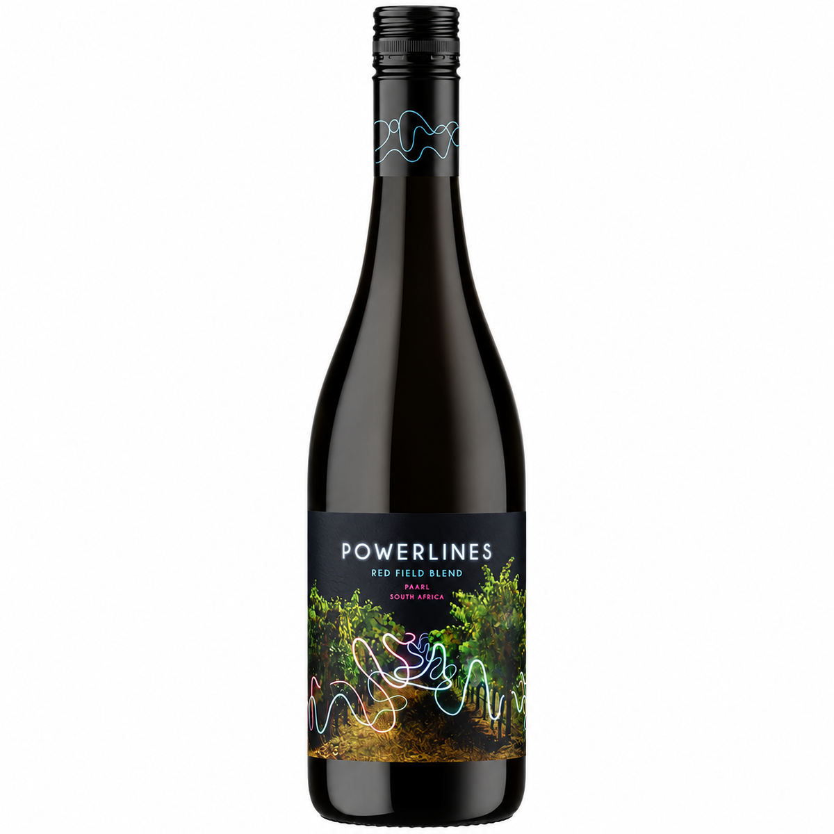 A bottle of B Sides Power Lines Red Field Blend