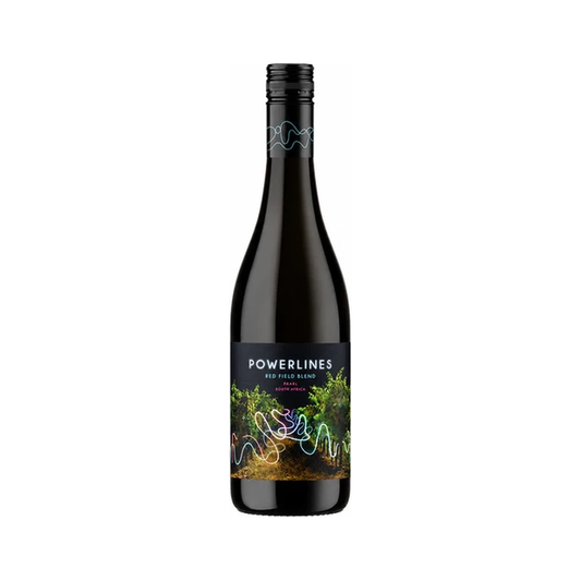 A bottle of B Sides Power Lines Red Field Blend