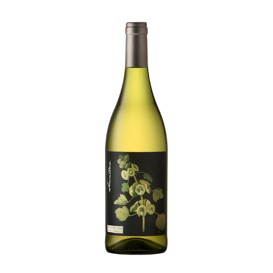 A bottle of Botanica Mary Delany Semillon wine