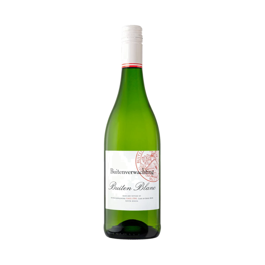 A bottle of Buitenverwachting Buiten Blanc