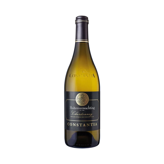 A bottle of Buitenverwachting Chardonnay