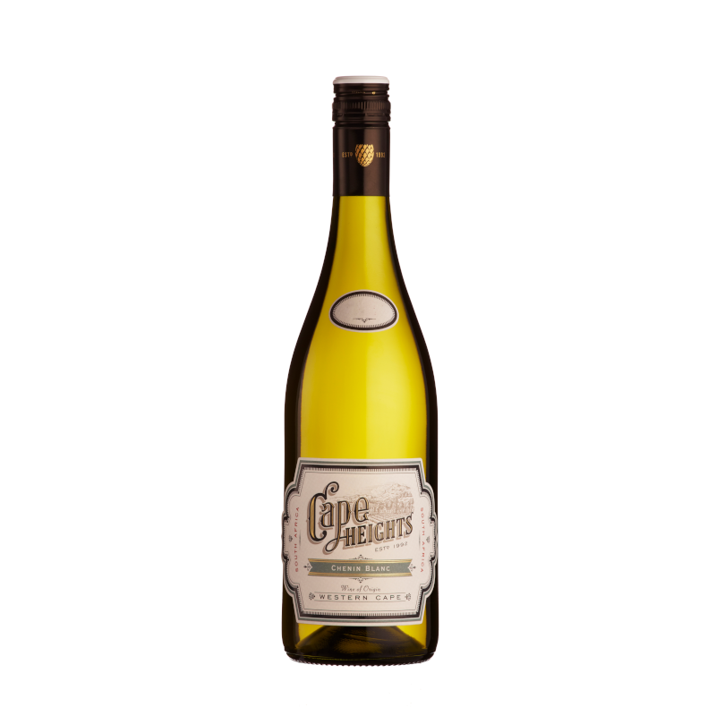 A bottle of Cape Heights Chenin Blanc wine