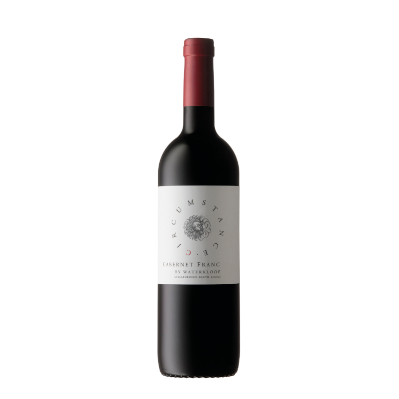 A bottle of Circumstance Cabernet Franc red wine