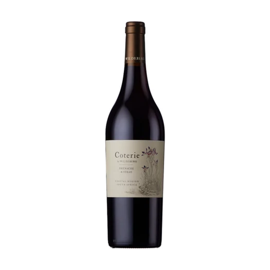 A bottle of Coterie by Wildeberg Grenache Syrah