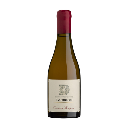 A bottle of Daschbosch Gevonden Old Vine Hanepoot sweet wine