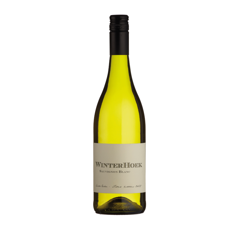 A bottle of Donovan Rall Winterhoek Sauvignon Blanc