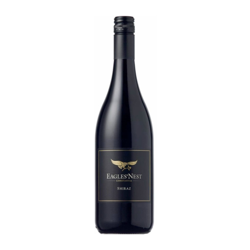 A bottle of Eagles Nest Shiraz wine