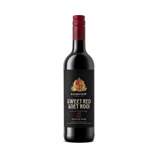 A bottle of Fairview, Sweet Red Paarl