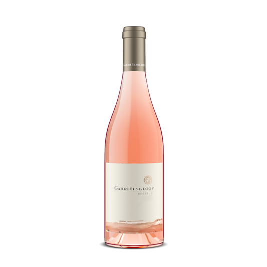 A bottle of Gabriëlskloof 'Rosebud' Bot River Rose wine