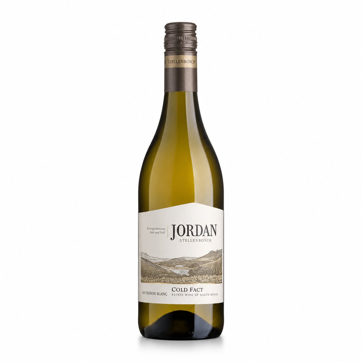 A bottle of Jordan Cold Fact Sauvignon Blanc