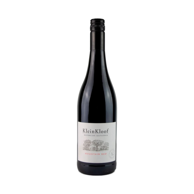 A bottle of Kleinkloof Mountain Red