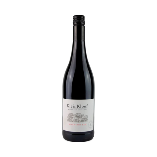 A bottle of Kleinkloof Mountain Red