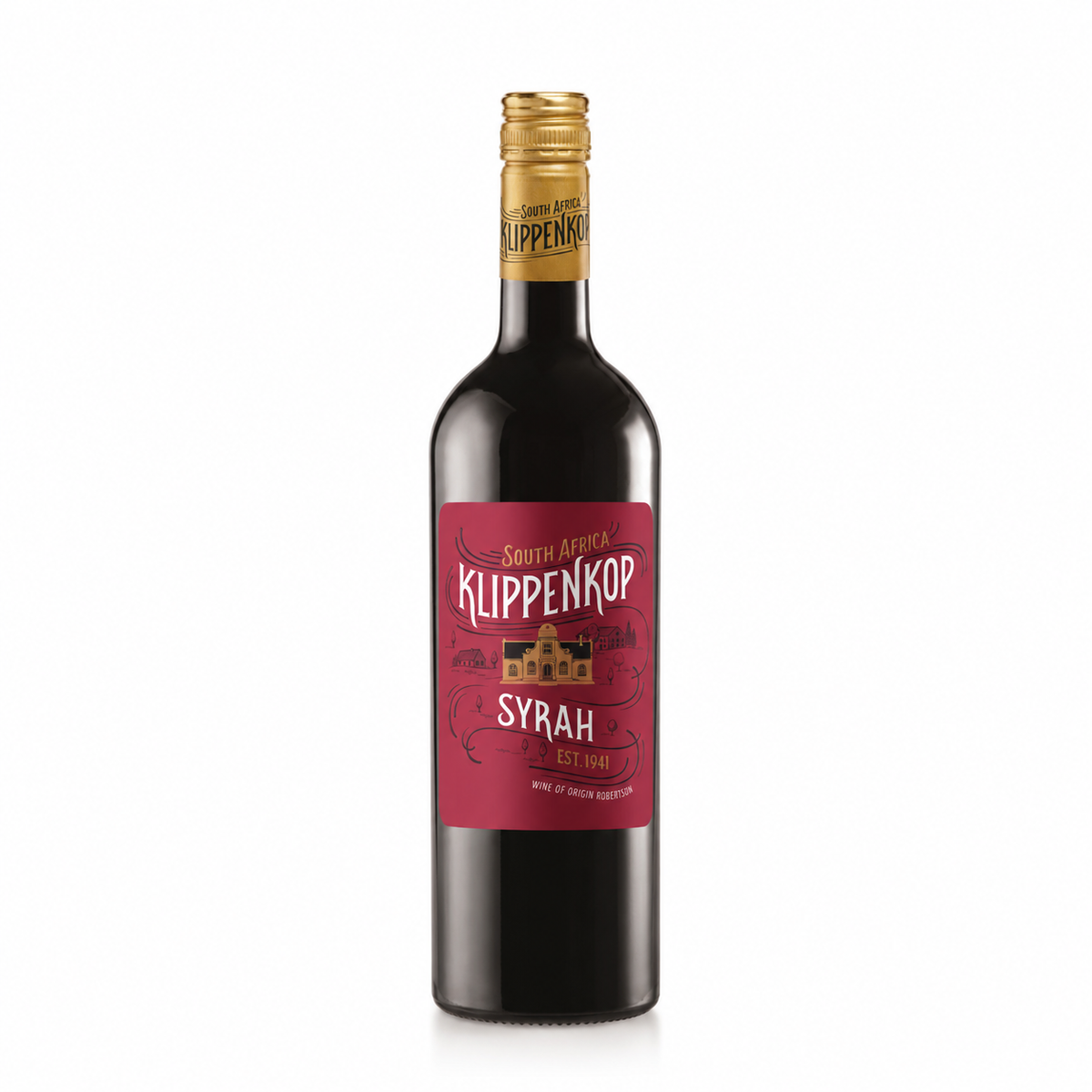 A bottle of Klippenkop Syrah