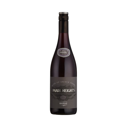 A bottle of Paarl Heights Shiraz