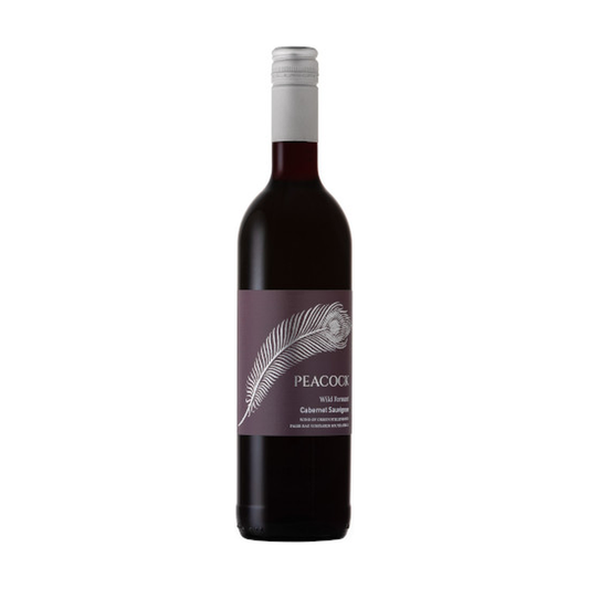 A bottle of Peacock Wild Ferment Cabernet Sauvignon
