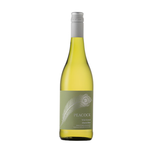 A bottle of Peacock Wild Ferment Chenin Blanc