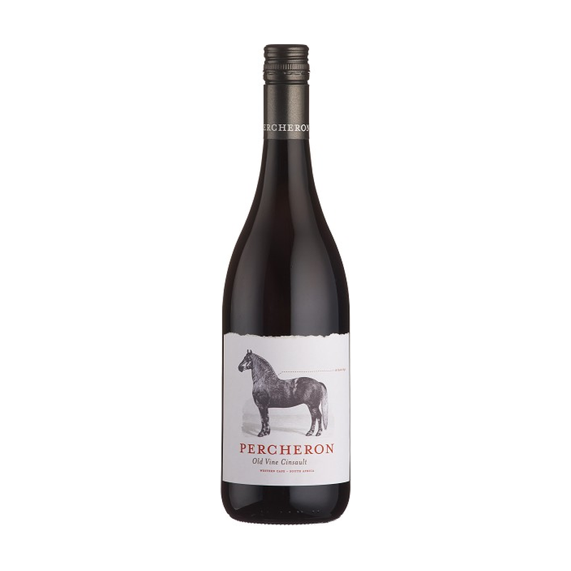 A bottle of Percheron Old Vine Cinsault
