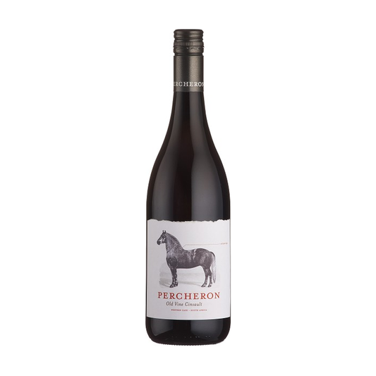 A bottle of Percheron Old Vine Cinsault