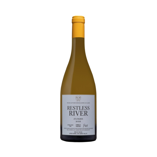 A bottle of Restless River, `Ava Marie` Hemel-en-Aarde Chardonnay