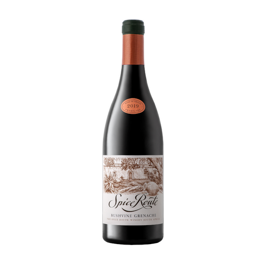 A bottle of Spice Route Grenache wine