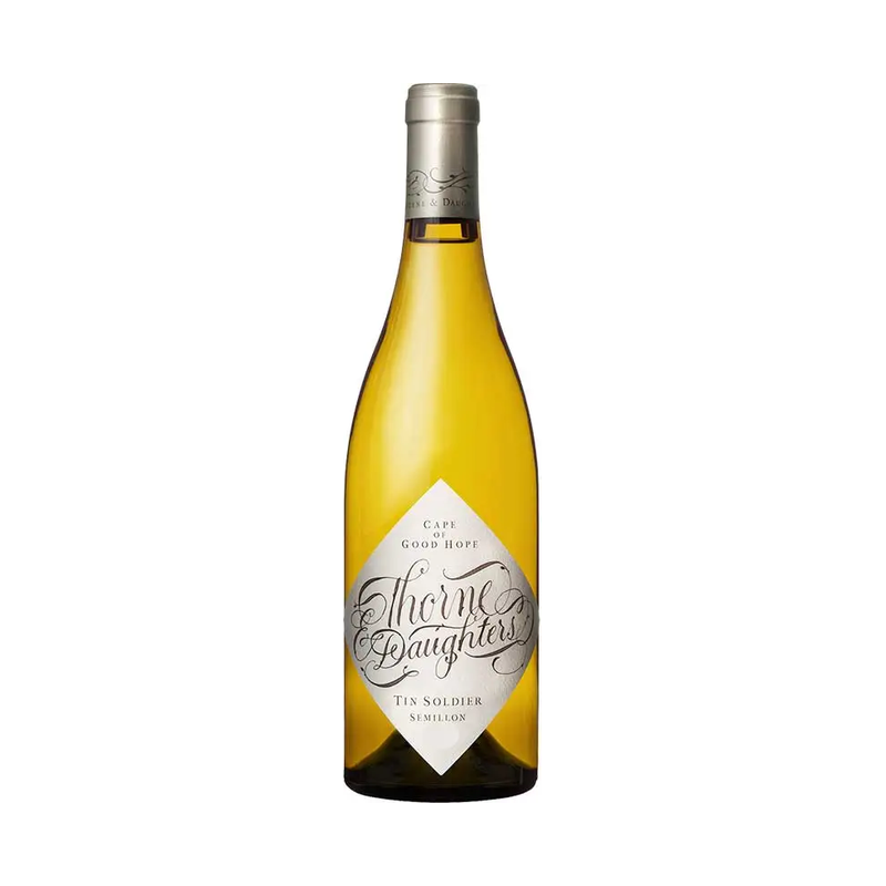 A bottle of Thorne & Daughters, `Tin Soldier` Swartland Semillon Gris
