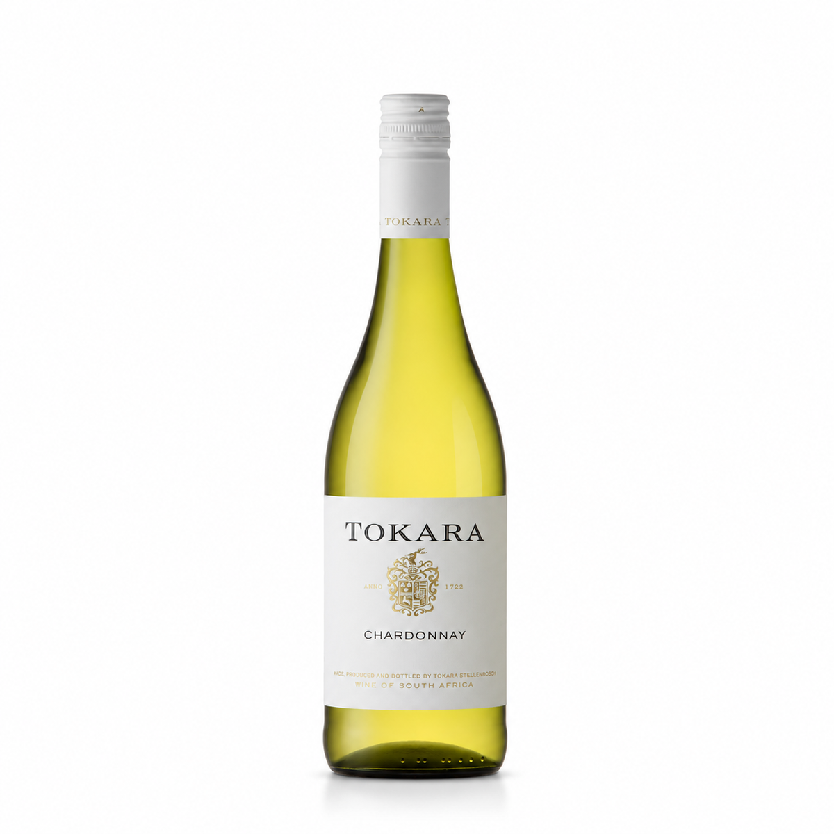 A bottle of Tokara Chardonnay