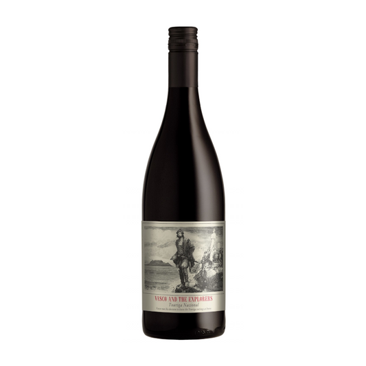A bottle of Vasco and the explorers Touriga Nacional wine