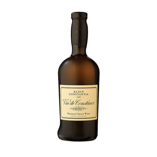 A bottle of Vin de Constance Klein Constantia sweet wine
