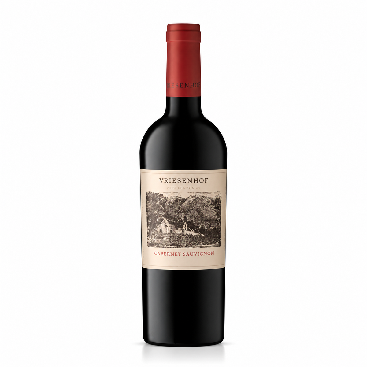 A bottle of Vriesenhof Cabernet Sauvignon