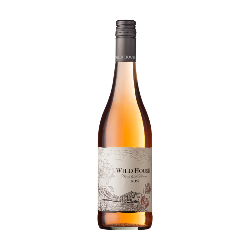 A bottle of Wild House Rosé