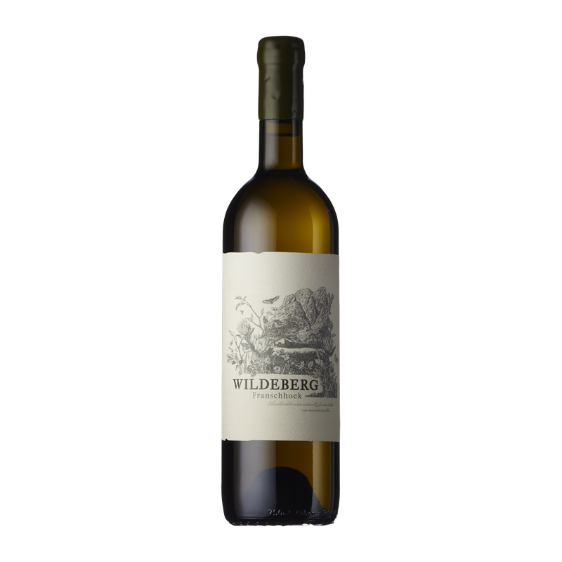 A bottle of Wildeberg White wine