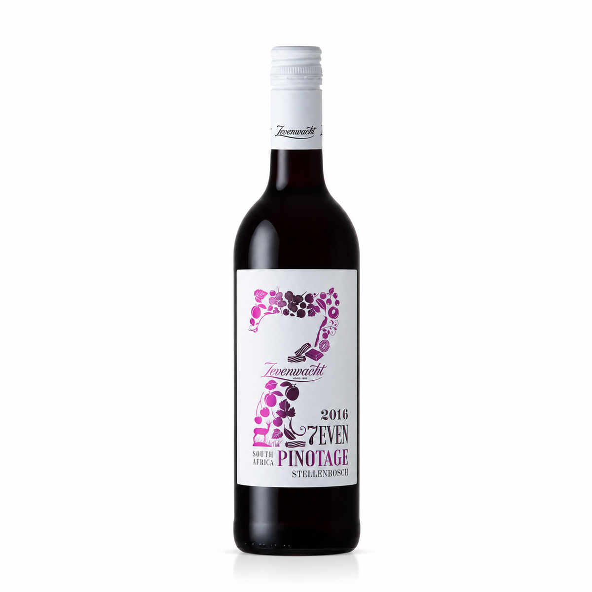 A bottle of Zevenwacht 7even Pinotage