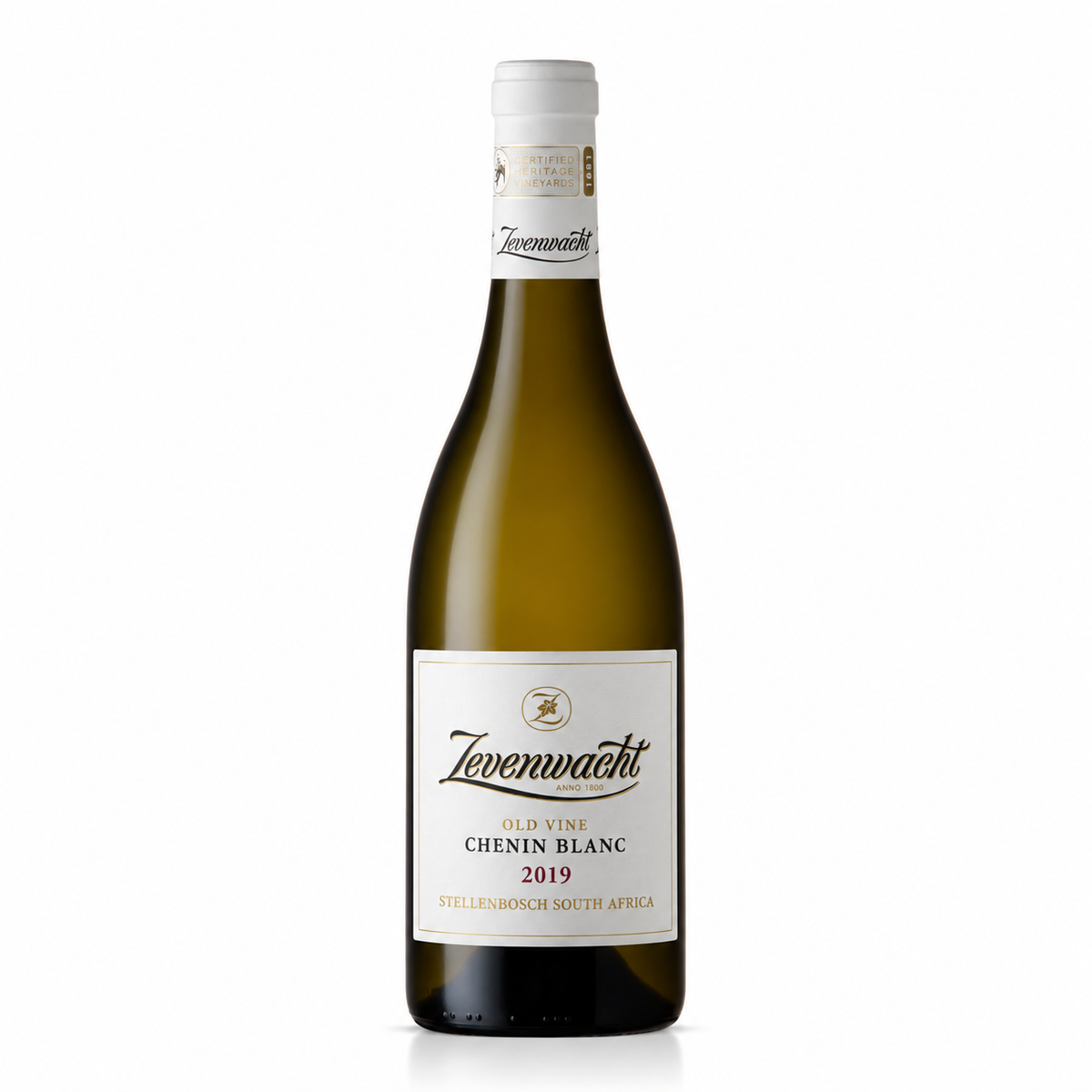 A bottle of Zevenwacht Barrel Fermented Chenin Blanc