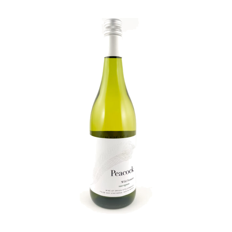A bottle of Peacock Wild Ferment Sauvignon Blanc
